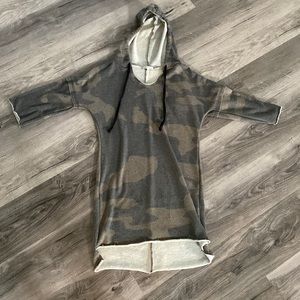 Camo sweater dress